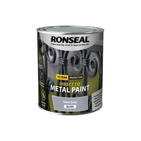 Ronseal Direct to Metal Paint Steel Grey Gloss 750ml