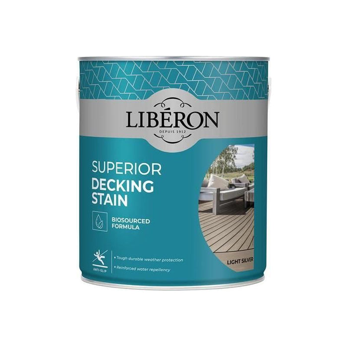 Liberon Superior Decking Stain Light Silver 2.5 litre Liberon - Town Tools