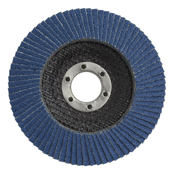 Sealey Flap Disc Zirconium115mm22mm Bore 60Grit FD11560 Sealey - Town Tools 