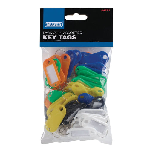 Draper Assorted Key Tags (Pack of 50) 64271 Draper - Town Tools 