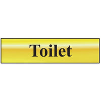 Scan Toilet - Polished Brass Effect 200 x 50mm