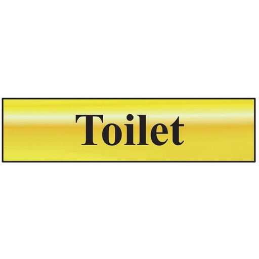 Scan Toilet - Polished Brass Effect 200 x 50mm Scan - Town Tools