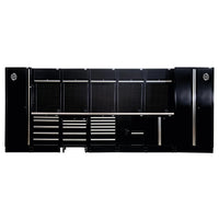 BUNKER 25 Piece Modular Storage Combo with Stainless Steel Worktop 4915mm