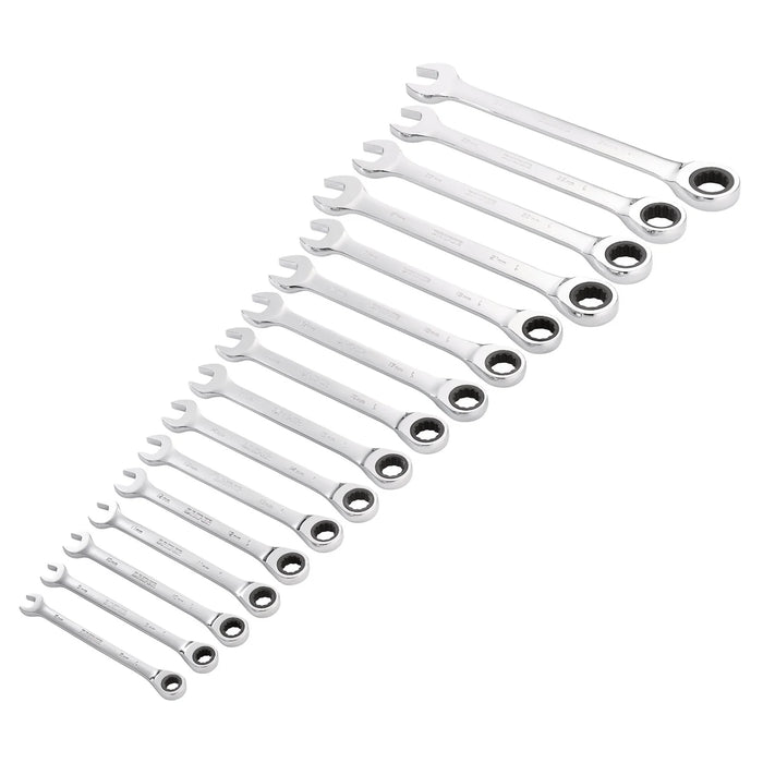 Draper HI-TORQ® Metric Ratchet Combination Spanner Set (16 Piece) - 8230MM/16