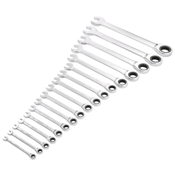 Draper HI-TORQ® Metric Ratchet Combination Spanner Set (17 Piece) - 8230MM/17