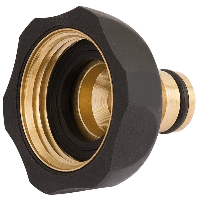 Draper Brass and Rubber Tap Connector, 1" - GWBR-TC-1