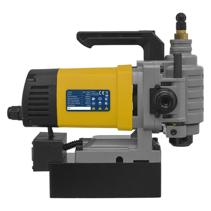 Sealey Low Profile Magnetic Drilling Machine 35mm 110V MAG35110VLP Sealey - Town Tools 