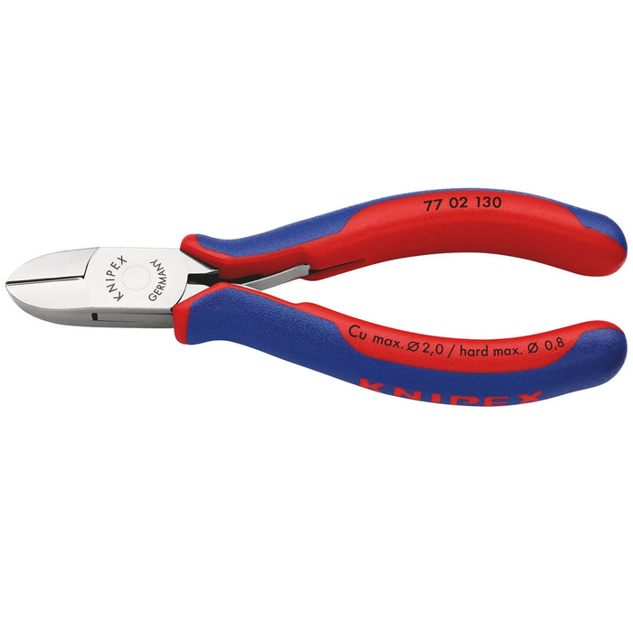 KNIPEX 77 02 130 SB Electronics Diagonal Cutter, 130mm - 77 02 130 SB