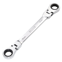 Draper HI-TORQ® Metric Flexible Head Double Ring Ratchet Spanner, 18 x 19mm