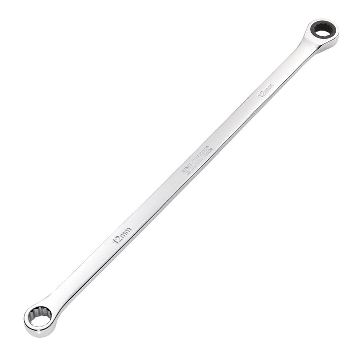 Draper HI-TORQ® Metric Extra-Long Double Ring Ratchet spanner 8-19mm