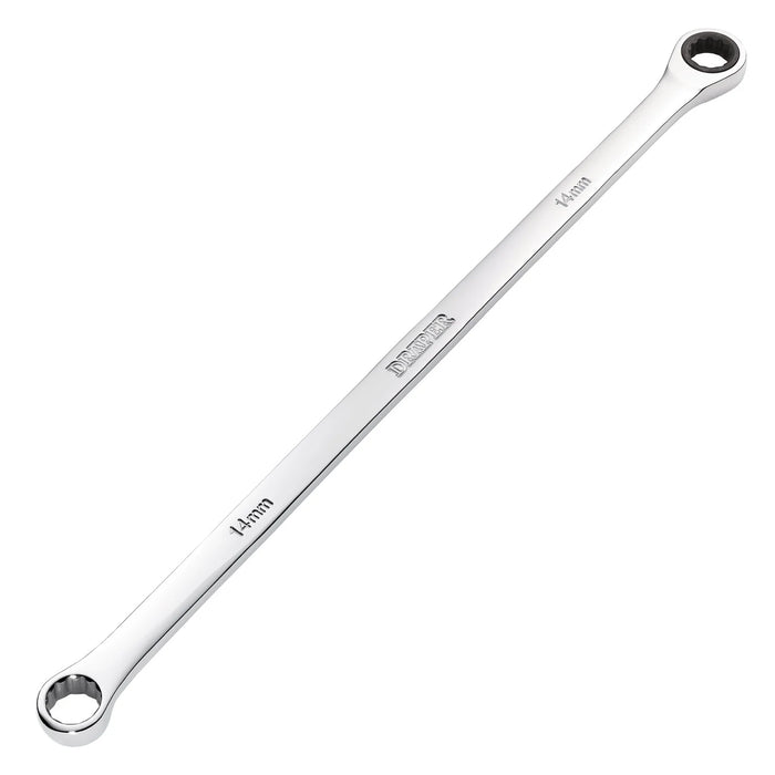Draper HI-TORQ® Metric Extra-Long Double Ring Ratchet spanner 8-19mm
