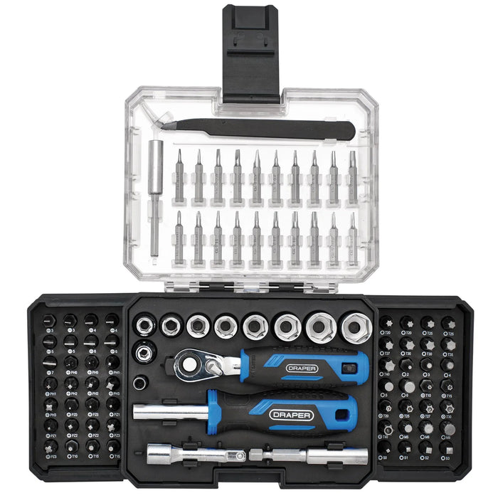 Draper Ratchet and Screwdriver Bit Set (92 Piece) - 200/92