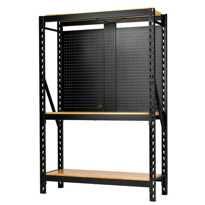 Draper bunker® 17 Piece Modular 3 Tier Racking with Hardwood Shelving and