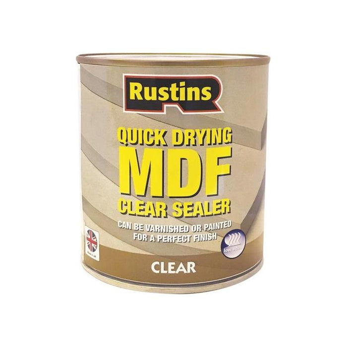 Rustins Quick Drying MDF Sealer Clear 250ml Rustins - Town Tools