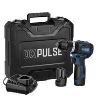 DXPULSE 12V Brushless Combi Drill Kit, 2 x 2.0Ah Batteries, 1 x Charger