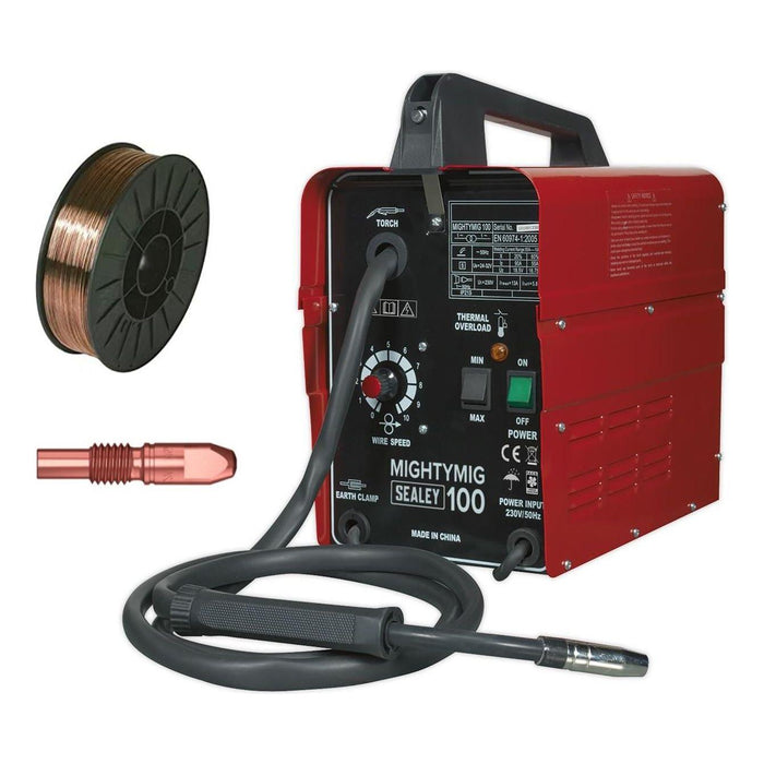 Sealey No-Gas MIG Welder 100A 230V MIGHTYMIG100 Sealey - Town Tools 