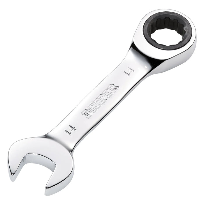 Draper HI-TORQ® Metric Stubby Ratchet Combination spanner 8-19mm