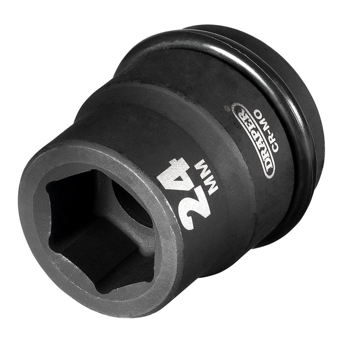 Draper Draper Expert HI-TORQ 6 Point Impact Socket, 3/4" Sq. Dr., 24mm Draper - Town Tools