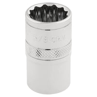 Draper HI-TORQ 12 Point Socket, 1/2" Sq. Dr., 5/8" 33641