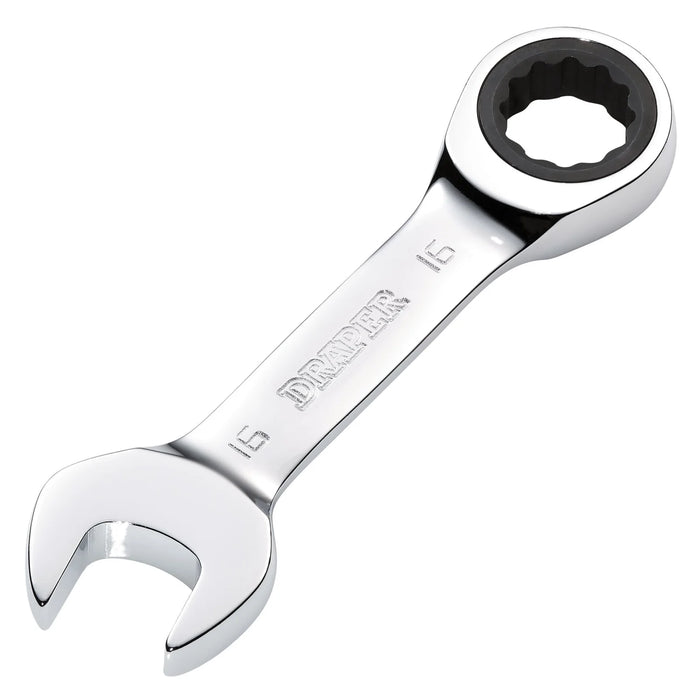Draper HI-TORQ® Metric Stubby Ratchet Combination spanner 8-19mm