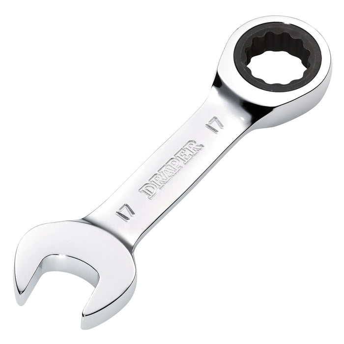 Draper HI-TORQ® Metric Stubby Ratchet Combination spanner 8-19mm
