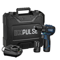 DXPULSE 12V Brushless Drill Driver Kit, 2 x 2.0Ah Batteries, 1 x Charger