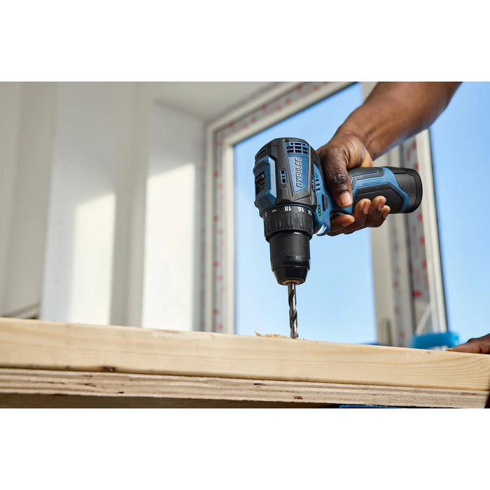 DXPULSE 12V Brushless Drill Driver Kit, 2 x 2.0Ah Batteries, 1 x Charger