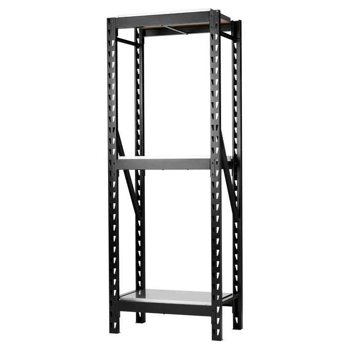 BUNKER® 14 Piece Modular 3 Tier Racking with Stainless Steel shelving 750-1500mm