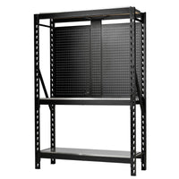 bunker® 17 Piece Modular 3 Tier Racking with Stainless Steel Shelving and