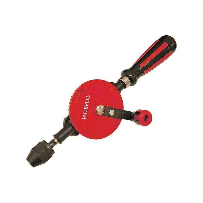 Faithfull Hand Drill Double Pinion 8mm Capacity Faithfull - Town Tools