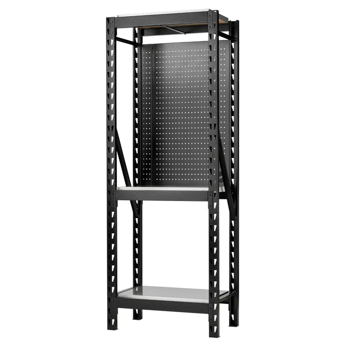 bunker® 17 Piece Modular 3 Tier Racking with Stainless Steel Shelving and