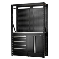 BUNKER 15 Piece Modular Storage Combo 2 Tier Racking with Stainless Steel