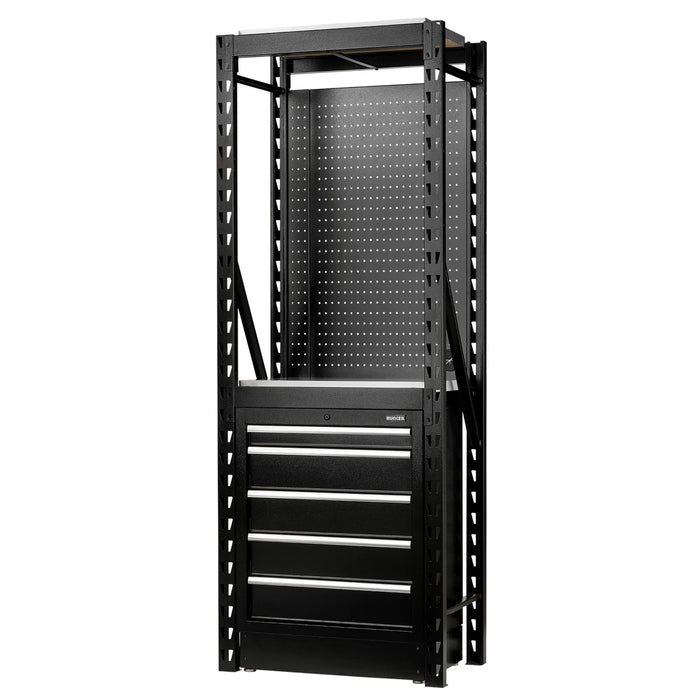 BUNKER 13 Piece Modular Storage Combo 2 Tier Racking with Stainless Steel