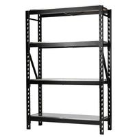 BUNKER 18 Piece Modular 4 Tier Racking with Stainless Steel Shelving, 1500mm