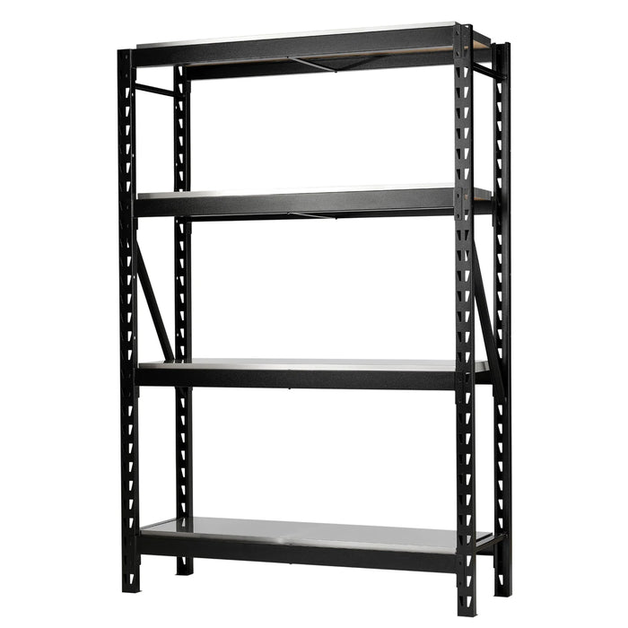 BUNKER 18 Piece Modular 4 Tier Racking with Stainless Steel Shelving, 1500mm
