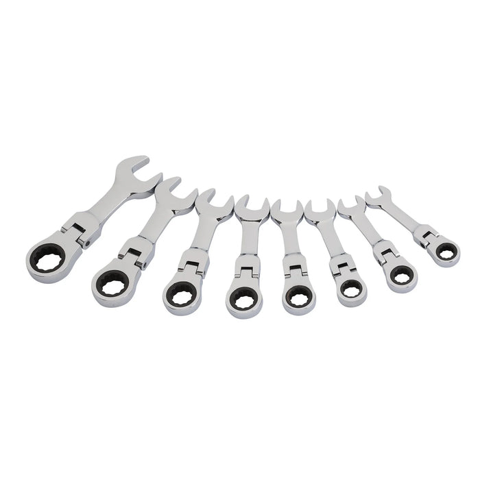 Draper HI-TORQ® Metric Stubby Flexible Head Ratchet Combination