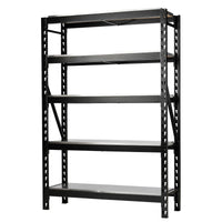 BUNKER® 22 Piece Modular 5 Tier Racking with Stainless Steel shelving 750-1500mm