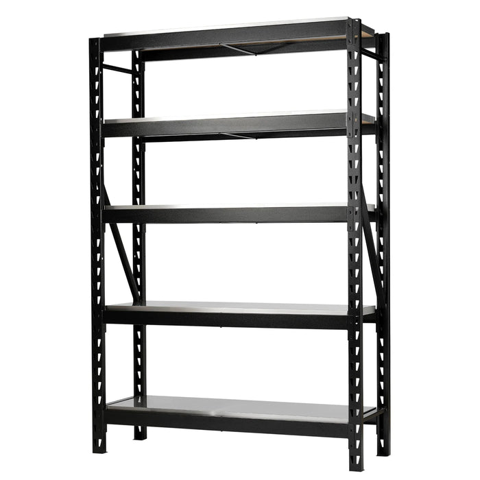 BUNKER® 22 Piece Modular 5 Tier Racking with Stainless Steel shelving 750-1500mm