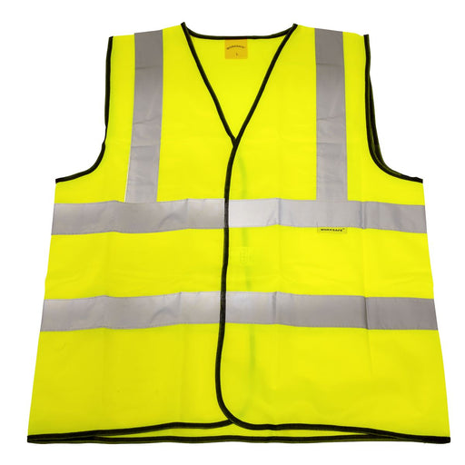 Worksafe Worksafe Hi-Vis Yellow Waistcoat - Large 9804L Worksafe - Town Tools 