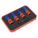 Sealey Alloy Wheel Double Ended Impact Socket Set 1/2"Sq Drive 5pc SX1820S Sealey - Town Tools 