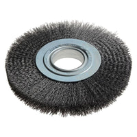 Lessmann Wheel Brush D200mm x W24-27 x 50 Bore Steel Wire 0.35 + Adaptors Set 3