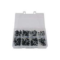Tool Connection Assorted Popular Black Rivets 200pc 31844