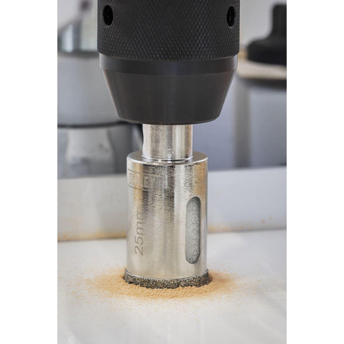 Sealey Electroplated Diamond Hole Saw 25mm DHS25 Sealey - Town Tools 