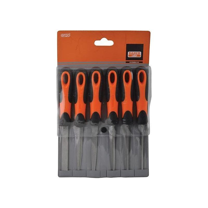 Bahco 1-476 ERGO™ File Set 6 Piece 100mm (4in) Bahco - Town Tools