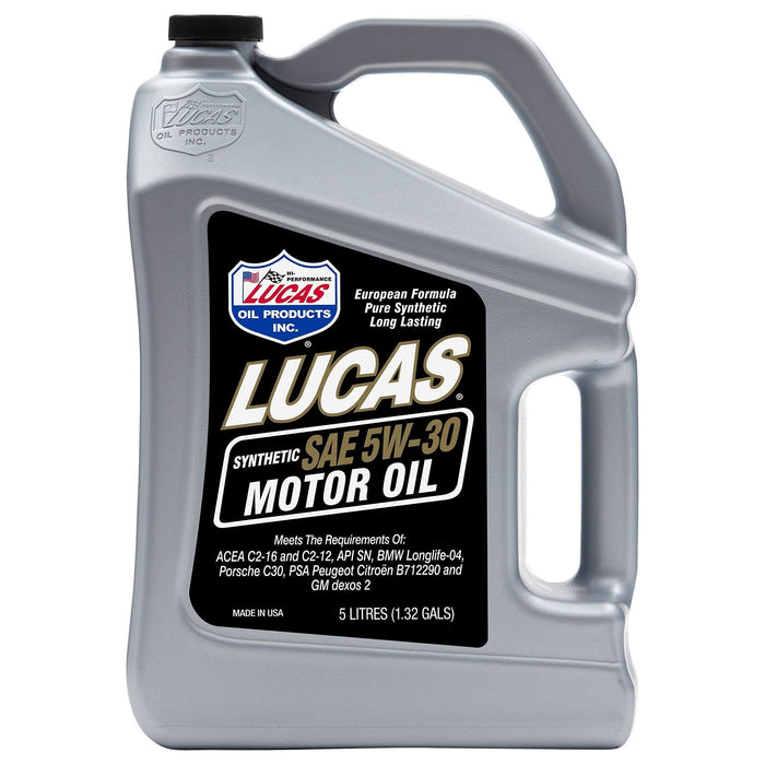 Lucas Oil 5W30 Fully Syn Engine Oil  5 Ltr 40206 Lucas Oil Oil - Town Tools 