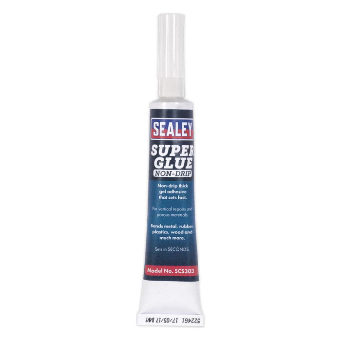 Sealey Super Glue Non-Drip Gel 20g SCS303S Sealey - Town Tools 