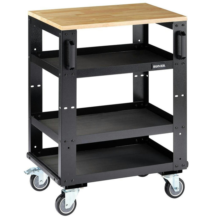 Draper Bunker Modular 3 Tier Tool Trolley, 646mm