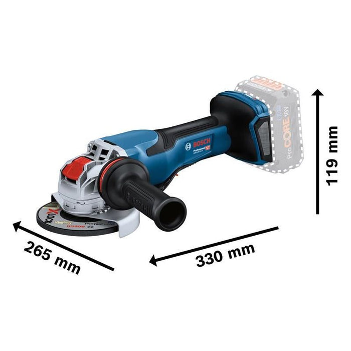 Bosch GWX 18V-15 P Professional BITURBO Angle Grinder 125mm 18V Bare Unit Bosch - Town Tools