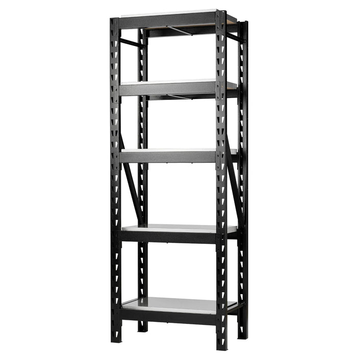 BUNKER® 22 Piece Modular 5 Tier Racking with Stainless Steel shelving 750-1500mm