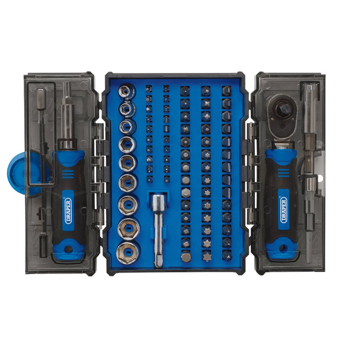 Draper Ratchet and Screwdriver Bit Set (78 Piece) - RBS78